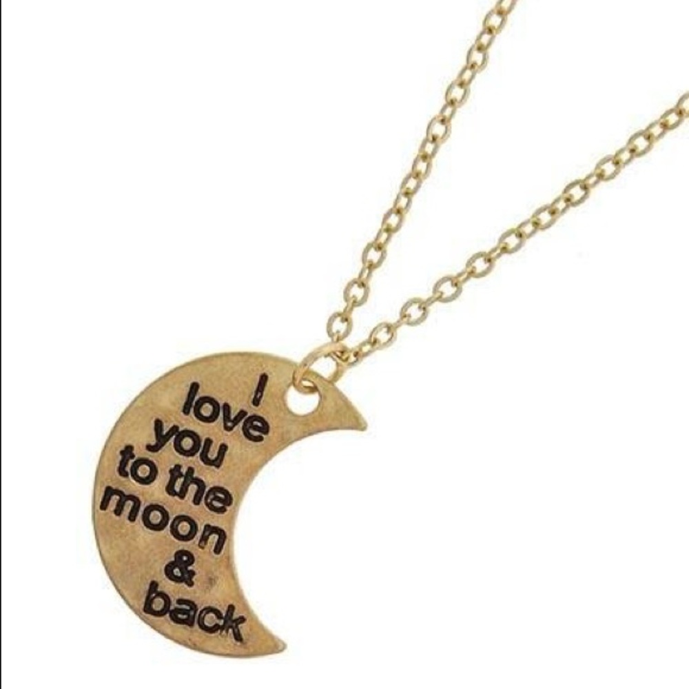 I love you to the moon and back necklace